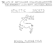 Athletic Sports Programme May 1965 Front cover.